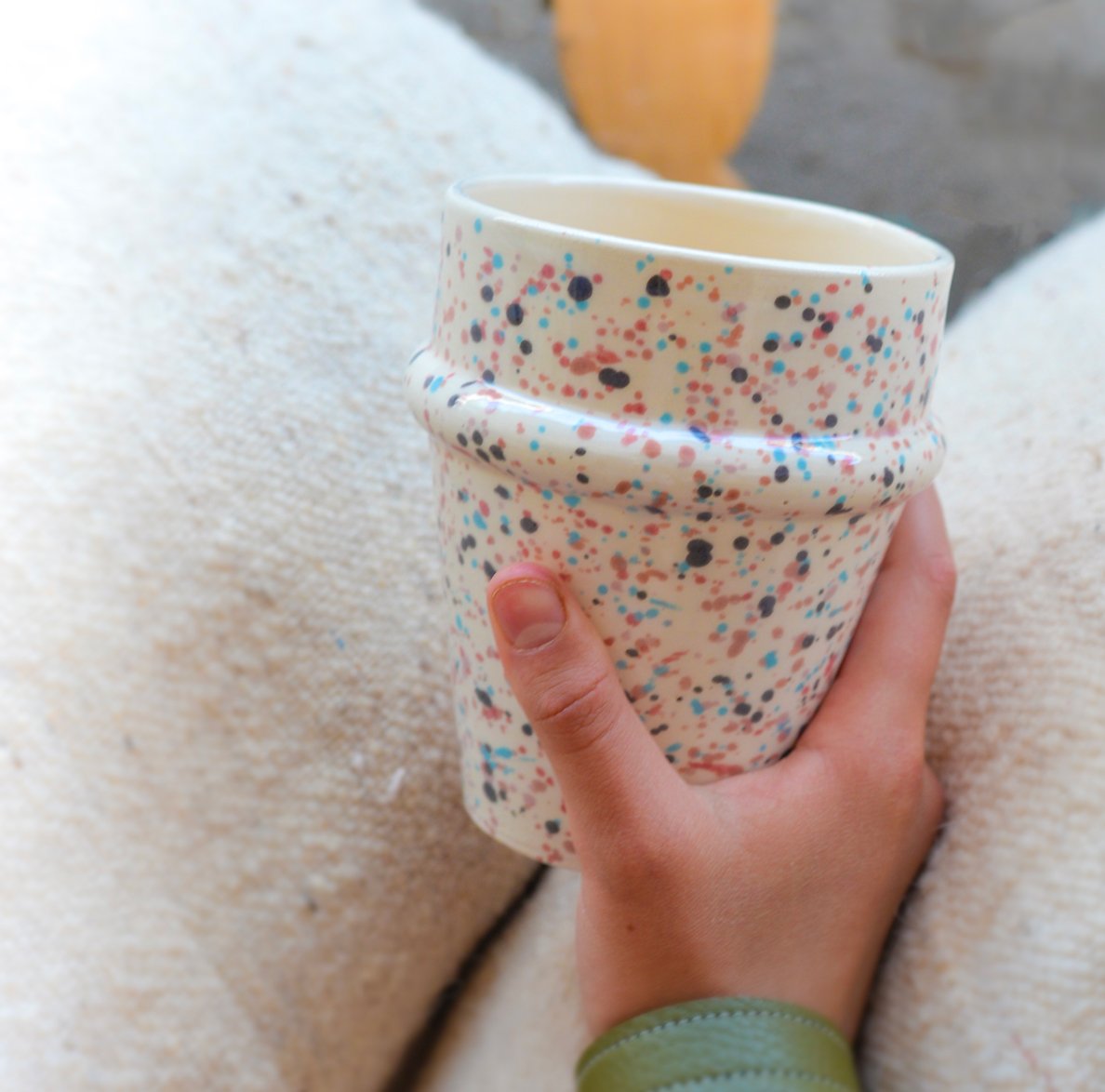 Vaso Tanit XL - Granito Multicolor - Serie Tetuán - Image 2