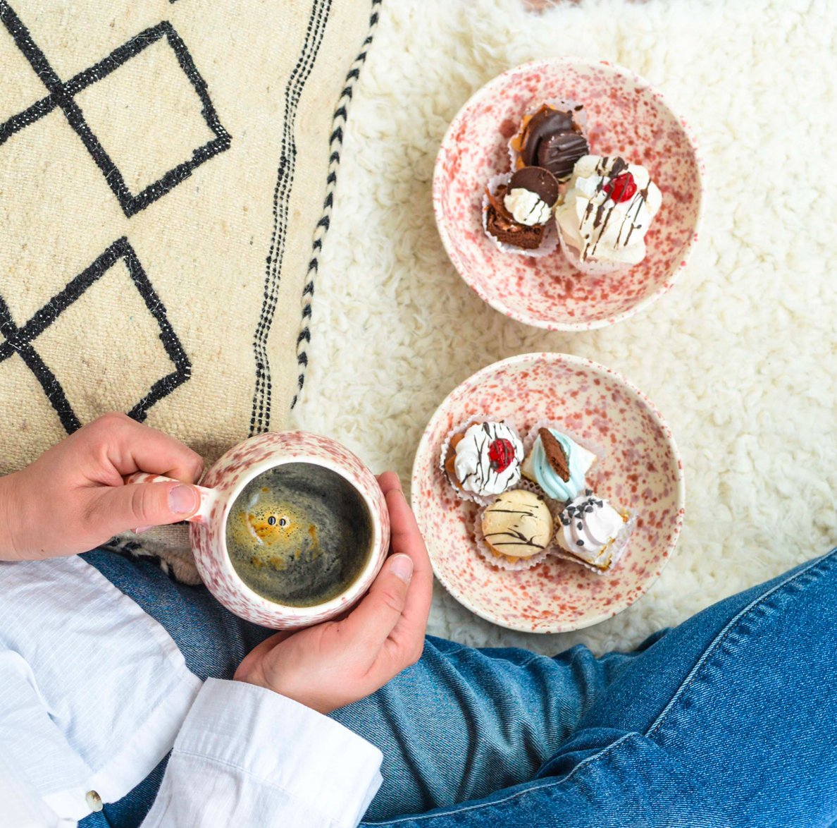 Bowl Grande / Ensaladera Coral y Rubí - Colección Tánger - Image 2