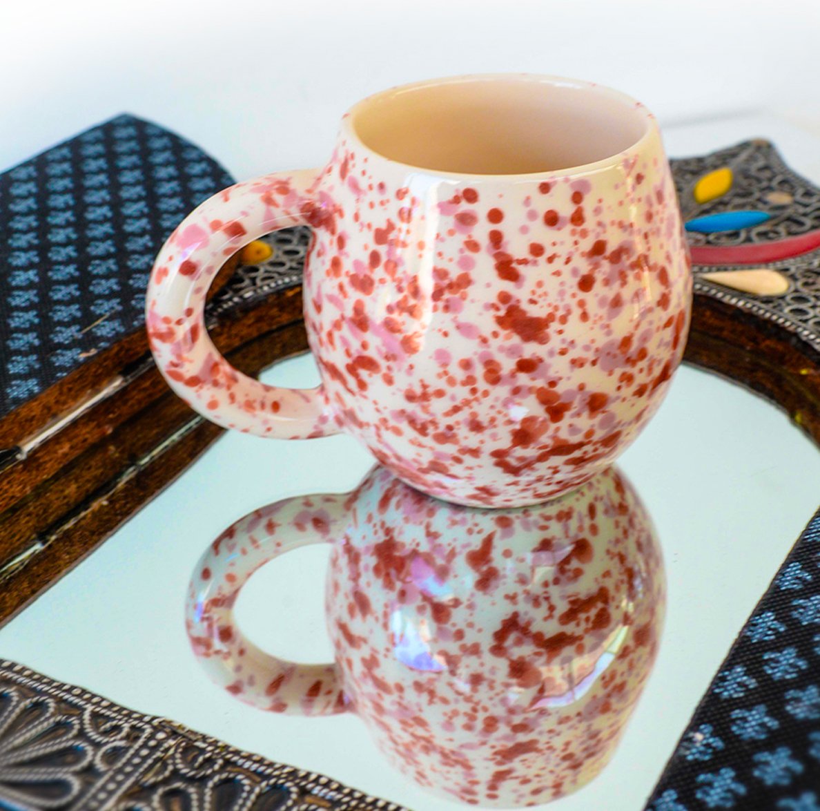 Taza Tanit Coral y Rubí - Colección Tanger - Image 3