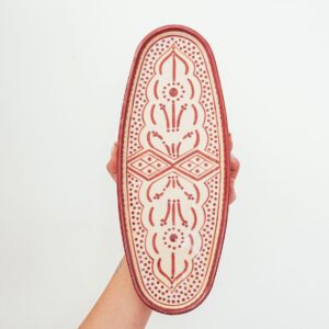 Bandeja Ovalada Tanit de Cerámica Terracota - Colección Zagora