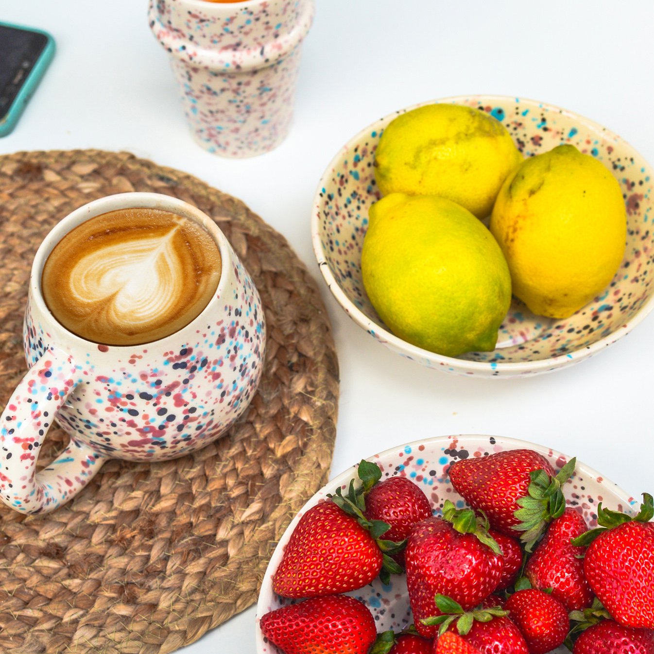 Bowl Mediano de Cerámica Granito Multicolor - Colección Tetuán - Image 2