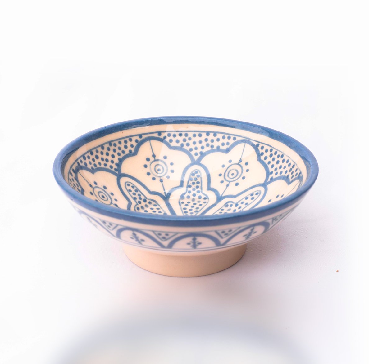 Bowl Grande / Ensaladera de Cerámica Azul Cobalto - Colección Marrakech - Image 3