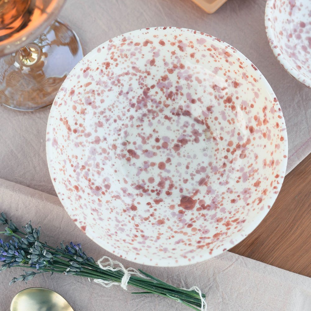 Bowl Grande / Ensaladera Coral y Rubí - Colección Tánger - Image 3