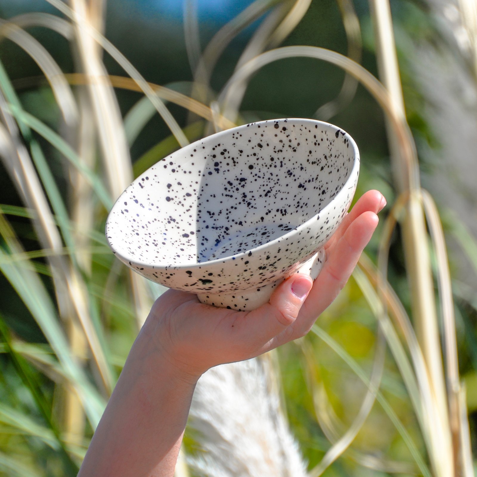 Bowl Grande / Ensaladera Granito Negro - Colección Meknes