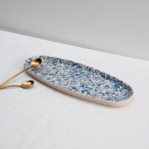 Bandeja Ovalada Granito Azul - Colección Granito Marrakech