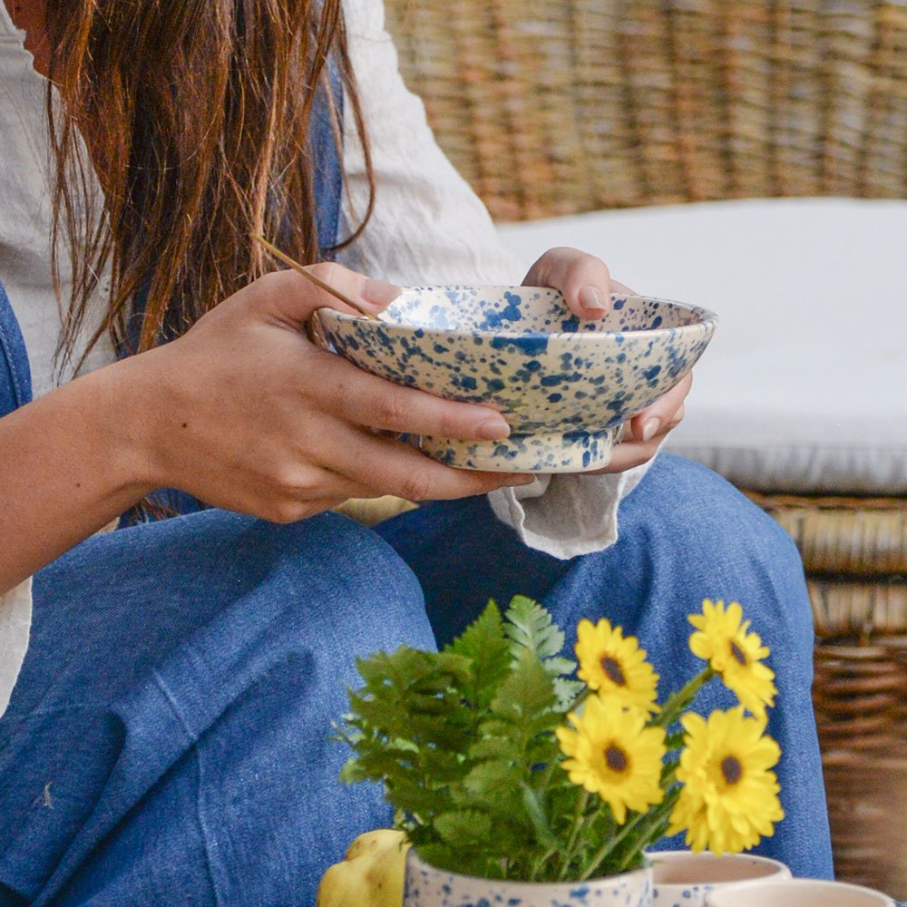 Bowl Grande / Ensaladera Granito Azul - Colección Granito Marrakeck - Image 2
