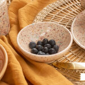 Bowl Mediano de Cerámica Granito Multicolor - Colección Tetuán