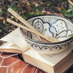 Ensaladera XXL de Cerámica Negro - Colección Fez