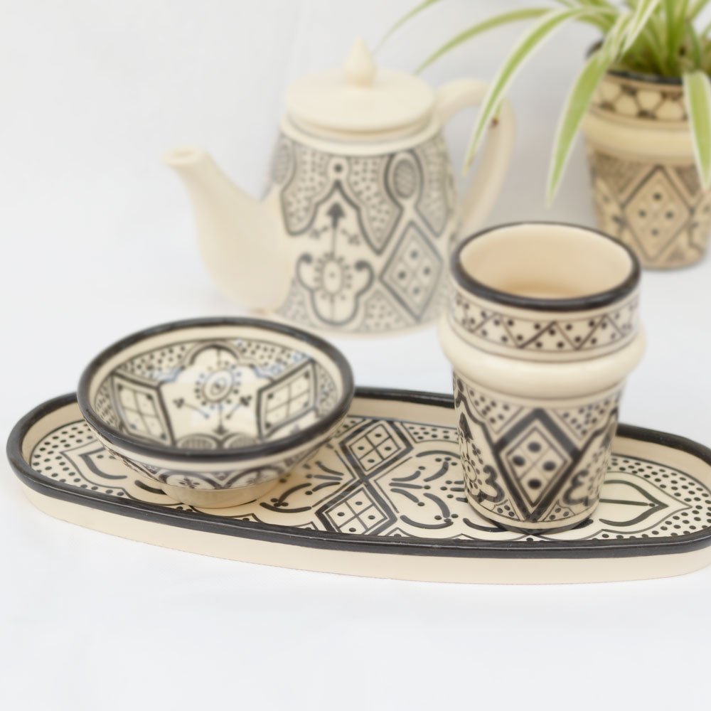 Bandeja Ovalada Tanit Negro - Colección Fez - Image 3