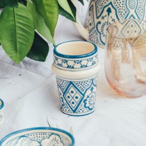 Taza / Vaso Azul Cobalto - Colección Marrakech