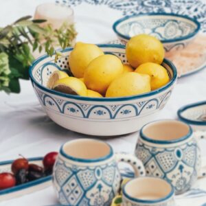 Ensaladera XXL de Cerámica Azul Cobalto - Colección Marrakech