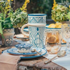 Jarra Tanit Azul Cobalto – Colección Marrakech -