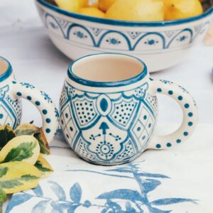 Taza Tanit Azul Cobalto - Colección Marrakech