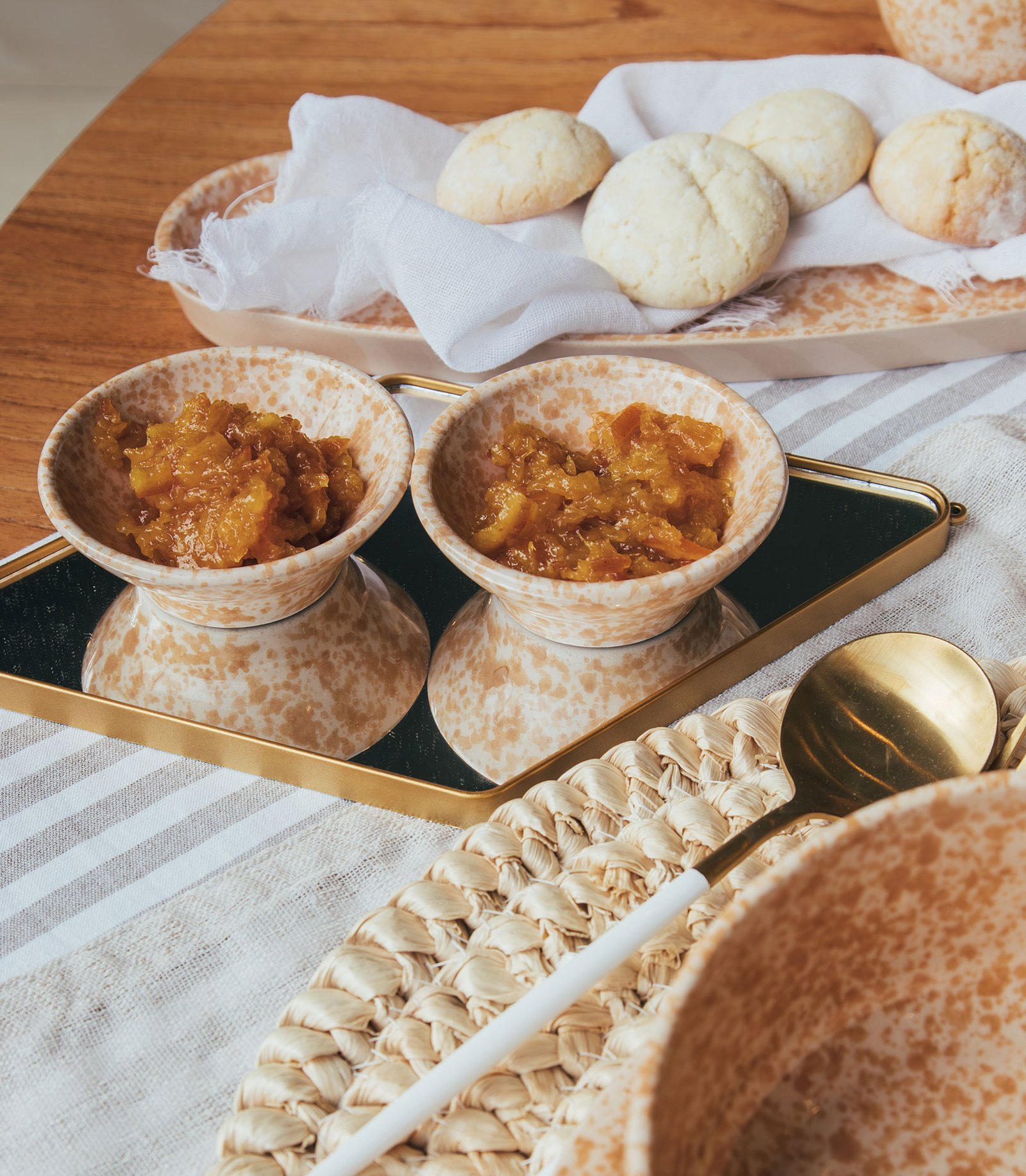 3 Mini Bowls Granito Arena - Colección Granito Sahara