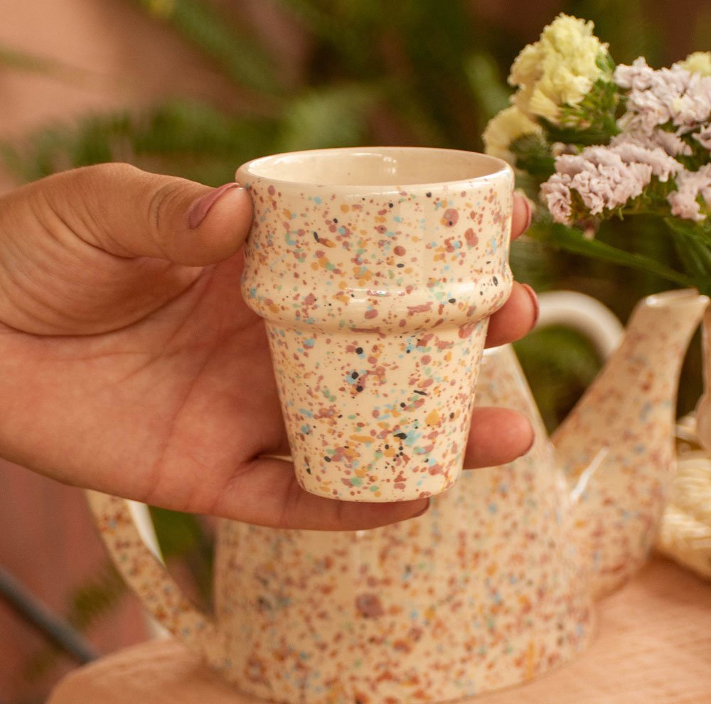 2 Tazas Mini Café Multicolor - Colección Tetuán