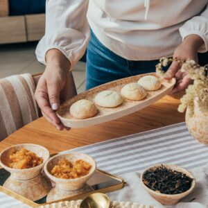 Bandeja Ovalada Granito Arena - Colección Granito Sahara