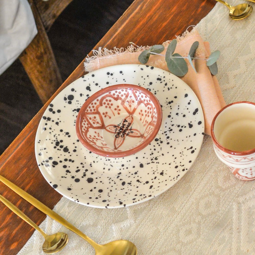 Plato Grande Granito Negro - Colección Meknes - Image 2