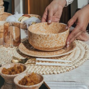 Plato Mediano Granito Arena - Colección Granito Sahara