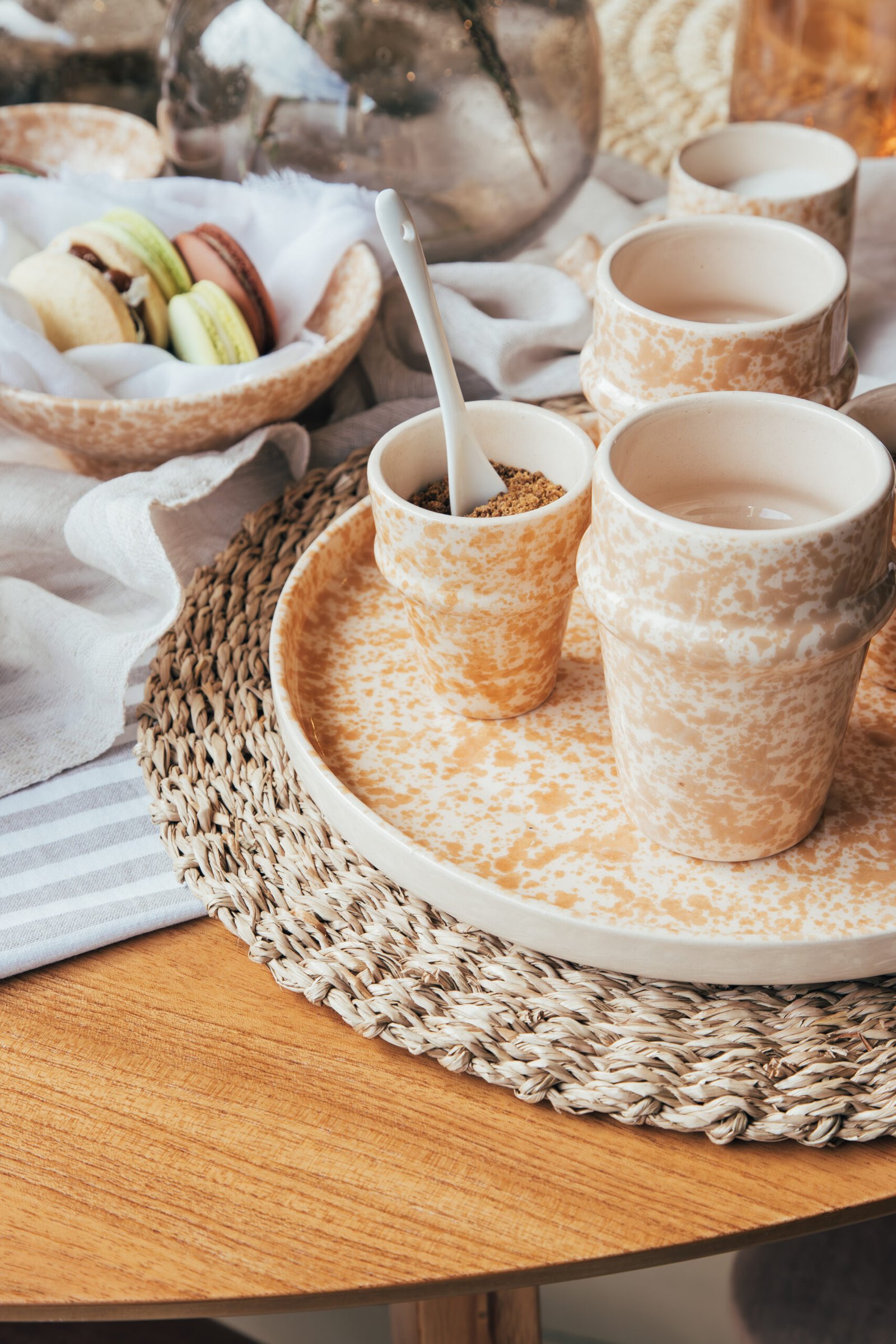 Plato XL de Cerámica Granito Arena - Colección Granito Sahara