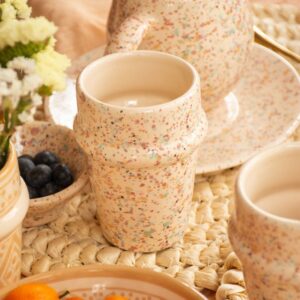 Vaso Tanit XL - Granito Multicolor - Serie Tetuán