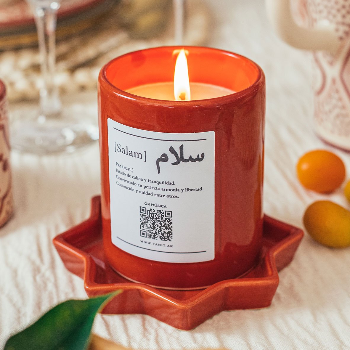 Vela Terracota Salam / Paz
