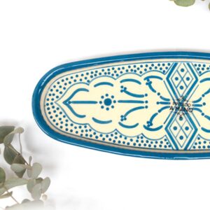 Bandeja Ovalada Tanit Azul Cobalto - Colección Marrakech