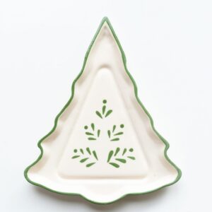 Plato Arbolito Verde - Colección Navidad 2025