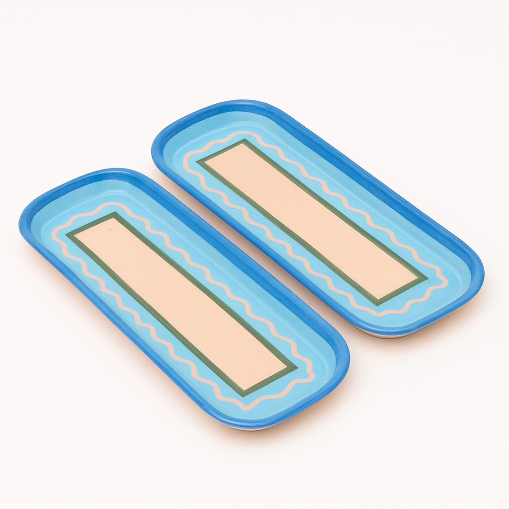 Bandeja Recta Ondas Mar - Colección Mare