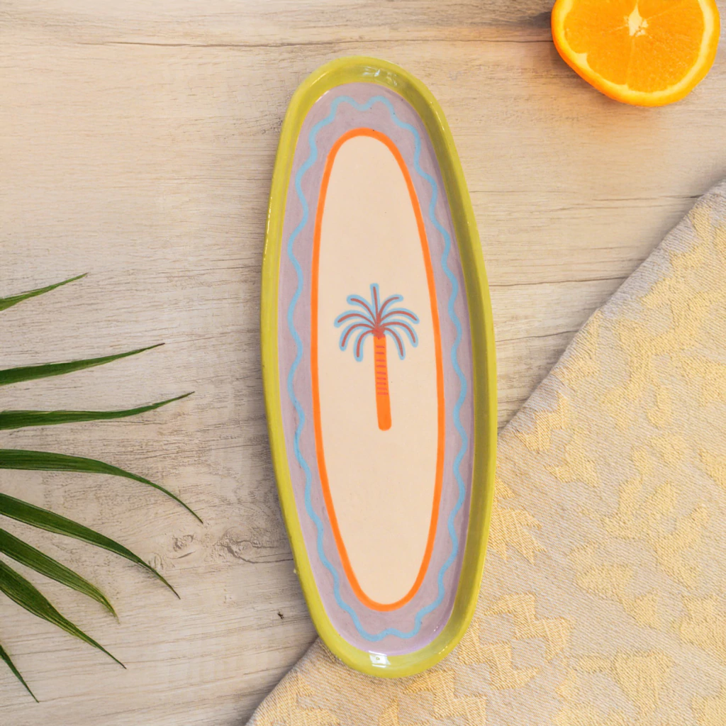 Bandeja Ovalada Brisa de Palma - Colección Mare